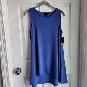 NEW Alfani Hydrangea Blue Long Breezy Top